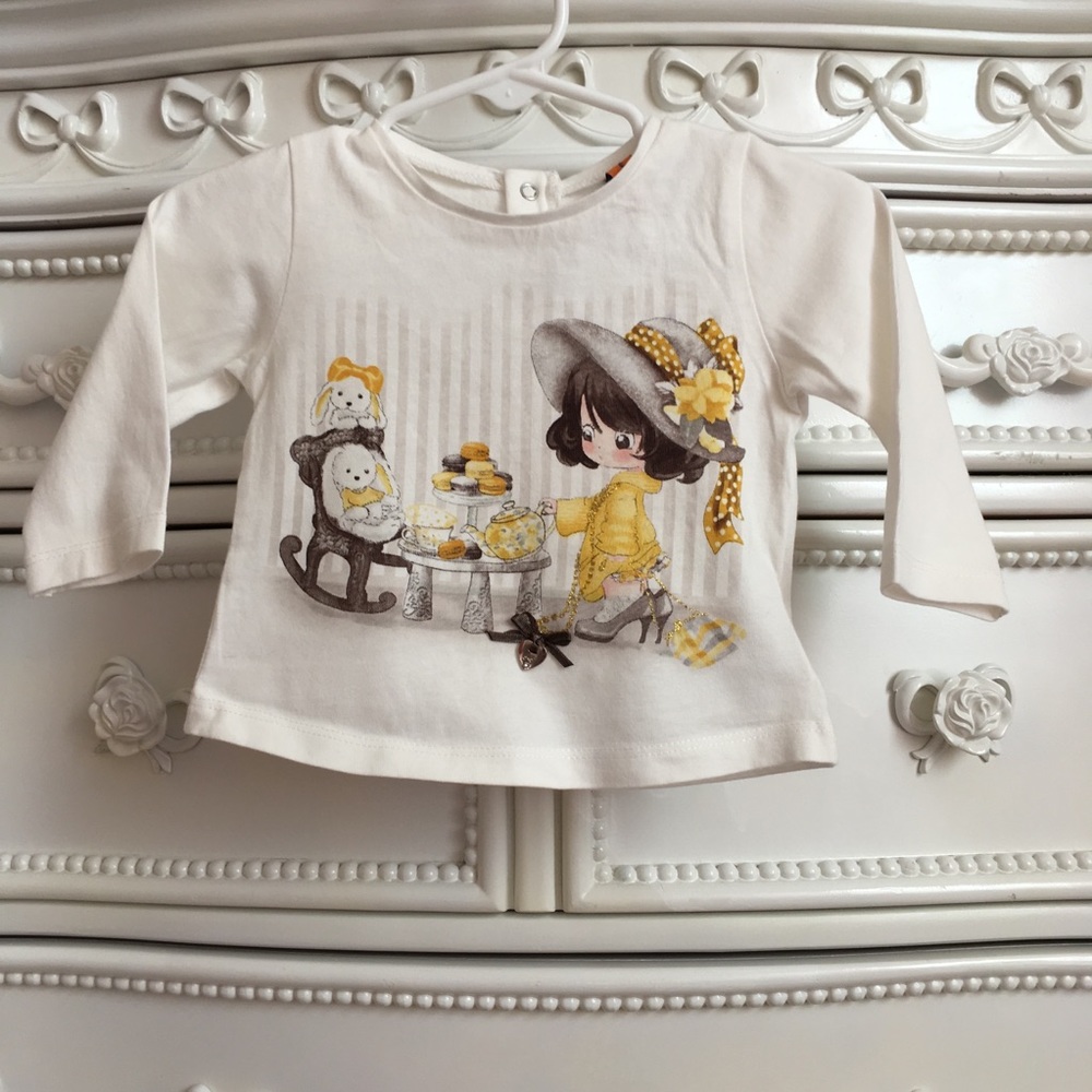 Mayoral tea party long sleeve top